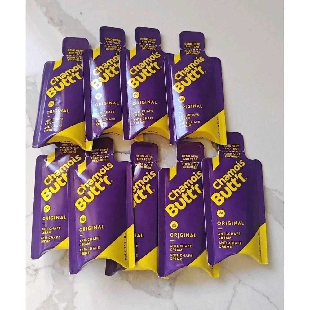 Chamois Butt'r Anti Chafe Cream 9 Individual 9mL‎ packets Non Greasy Lubricant